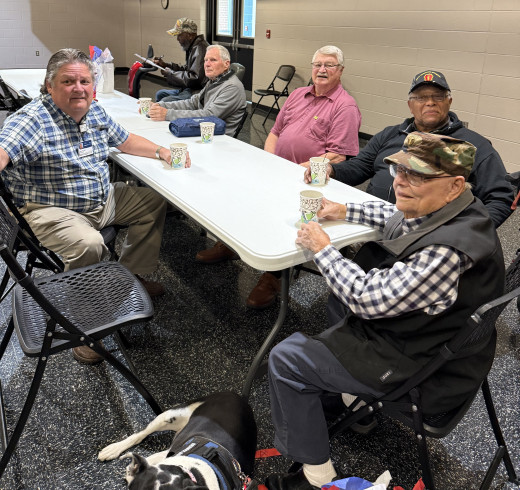 Chaplain Rick Poland with Veterans