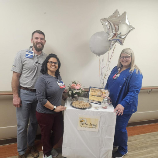 Matt Davis, Regional ED Nursing Director; Robin Bosch, CNRV ED Clinical Associate; Brooke Huff, CNRV ED Unit Director