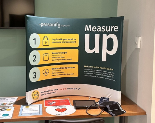 Health stations from Personify Health are available at 10 locations.