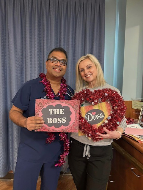 Amanda and Dr Shah
