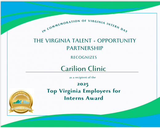 2025 Virginia Employers for Interns Award
