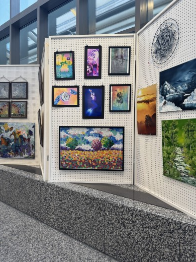 The final piece on display