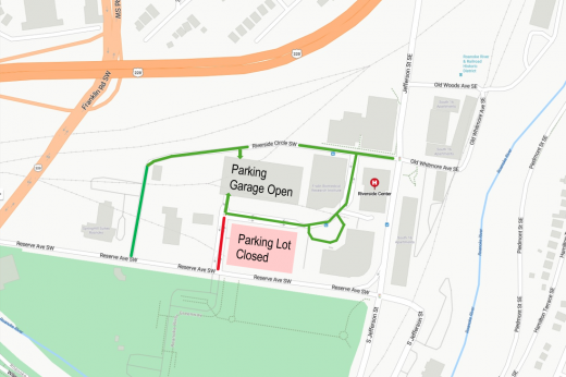 Map of new traffic pattern