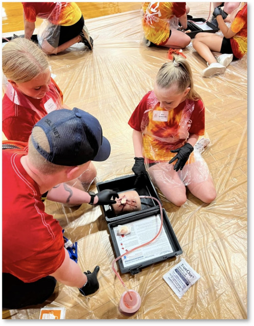 STB being taught at the Botetourt Girls Fire Camp
