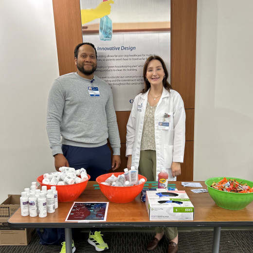 Infection Preventionists, Royce Ward and Savannah Butcher, at Riverside 3