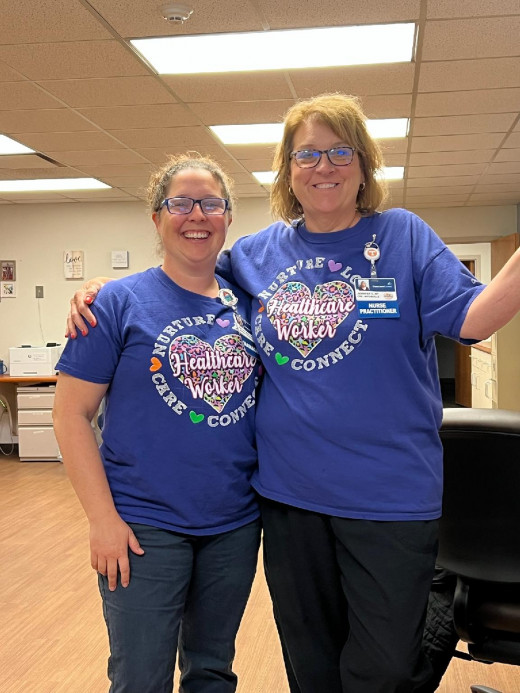 Jenny Tarter, NP and Britt Meek twinning 
