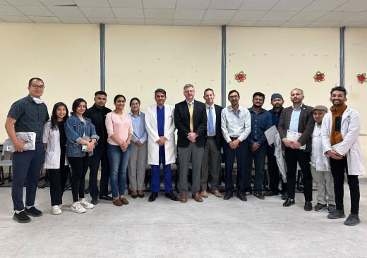 The team after seminars on Deep Brain Stimulation and Complex Spinal Surgery for the Nepalese Society of Neurosurgeons