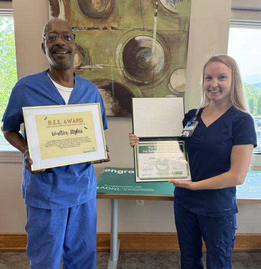 Carilion Rockbridge Community Hospital ended a Week of Celebrations with a DAISY and BEE Award Recognition