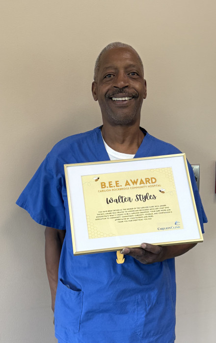 Walter Styles receives BEE Award at CRBH