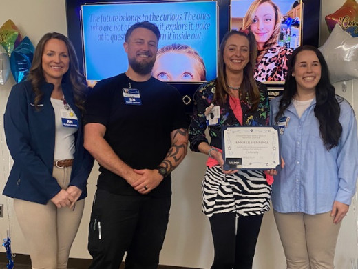 Carilion Value Courage Award at CNRV- Jennifer Hunnings
