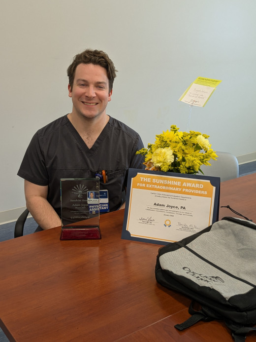 Our Sunshine Award winner Adam Joyce, PA