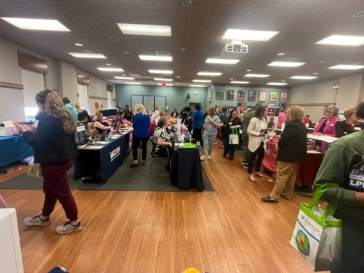 Professional Development/ Wellness Day with many fun stations, snacks, and wellness themed activities. 