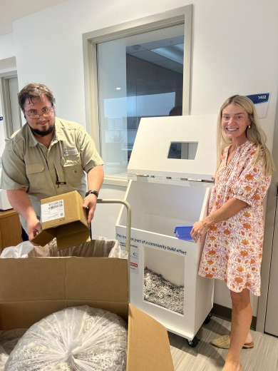 Thanks to Kory Saunders and Kaitlyn Costa for helping with the clean out!