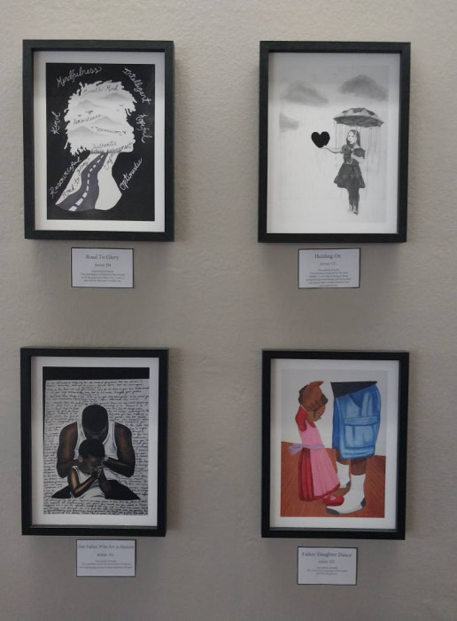 Hope and resilience themed artwork created by youth