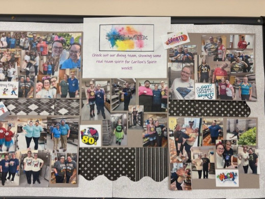 Spirit Week board