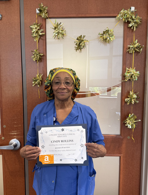 Longest Tenured Clinical Associate CNRV- Cindy Rollins🎉