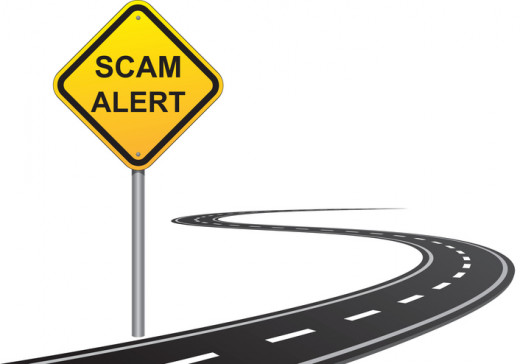 Scam alert sign