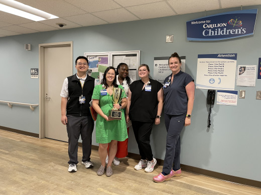 Pictured from left to right: Htin Dingra, Dr. Faulks, Maimuna Jatta, Rachel Altizer, and Robin Woody.