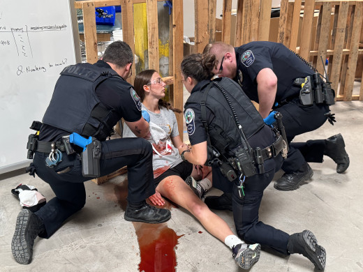 Elevated fidelity with real simulated patients provides additional realism to the situation. 