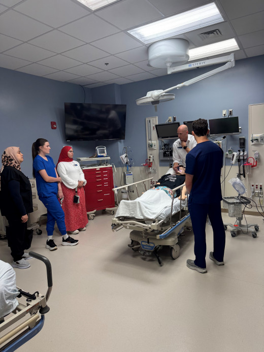 Intern tour of the Center for Simulation, Research and Patient Safety in July 2025
