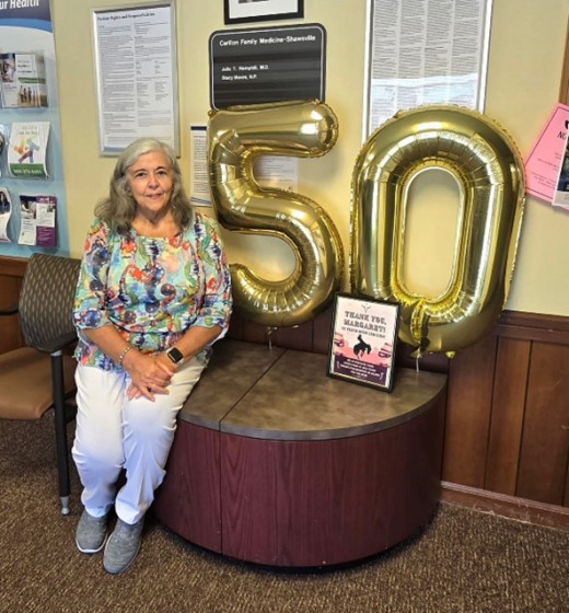 Margaret Fitzwater - 50 Years with Carilion!