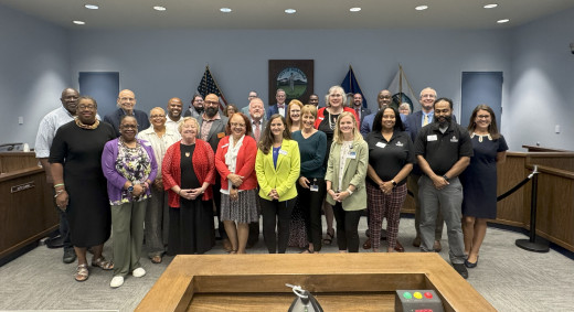 Melrose Plaza partners and Roanoke City Council members 
