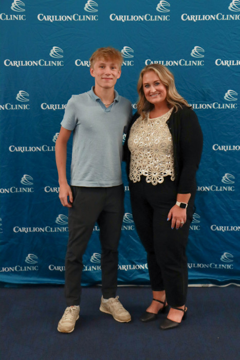 Graham Kuehl with his leader Amy Shorter