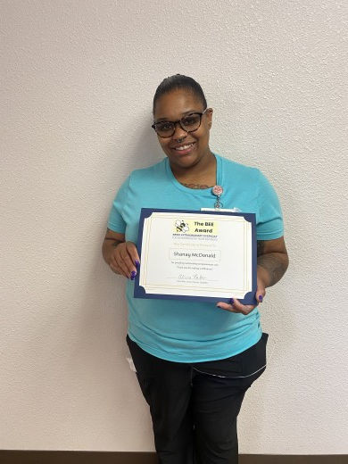 Shanay McDonald, CTCH BEE Award Winner 