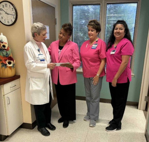 Martinsville Office Donates to MLC Cancer Foundation