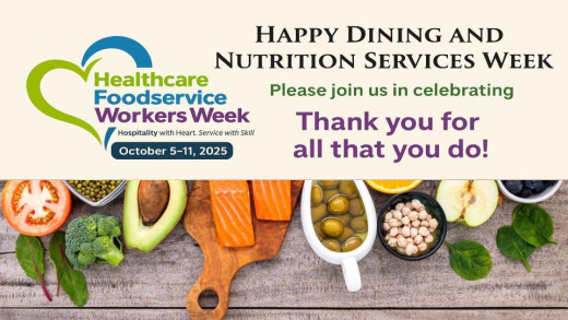 Health Care Food Services Week, October 5th-11th, 2025 Flyer