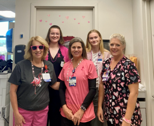 CRMH Employee Health Nurses and HR Team Unite in Support of Breast Cancer Awareness Month. 