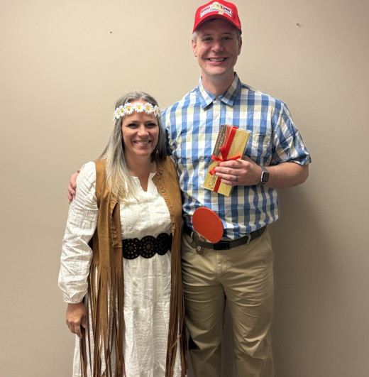 Jenny (Jennifer Neal) and Forrest Gump (Jacob Brannen)