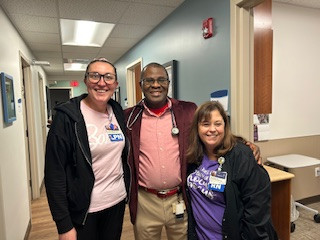 Lauren Simpkins LPN, Dr. Osei Bonsu, Lisa Marsh RN