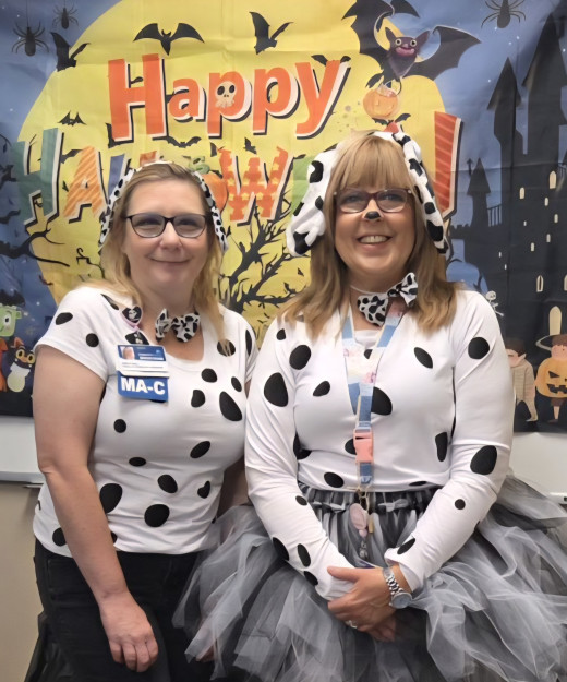 Emily Hall and Cindy Carter