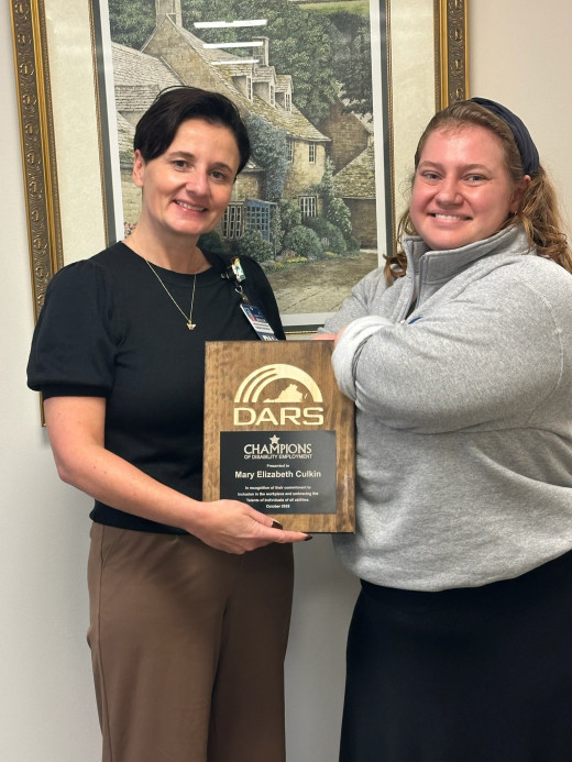 DARS award plaque