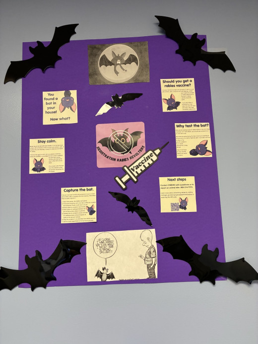 Tazewell's Registration and Police team, also known as the Rabies Revolters, turned their spotlight on bat rabies prevention