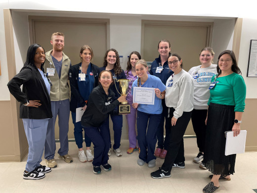 10MICU Team with Unit Director Carla Bapst and ICU Strong Work Group Members