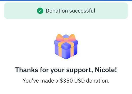 a receipt of donation 