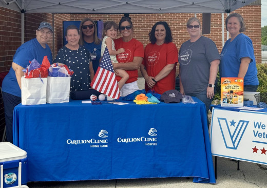 Franklin Hospice team participating in the Franklin County Car Show this summer. 