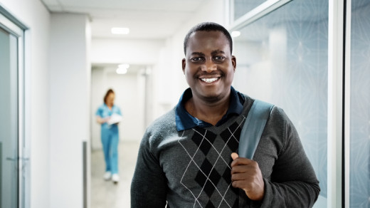 Man returning to work