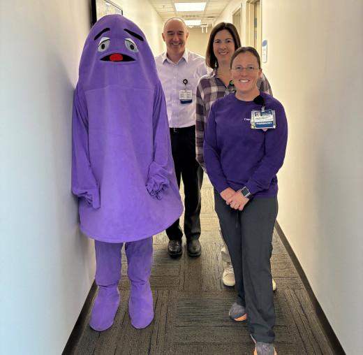 Pharmacy Administration team supporting purple!