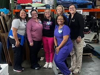 Pictured are Melissa Goad, Christina Dehart, Lindsay Day, Ariel Salisbury, Cindy Akers, and Raechelle Balthis