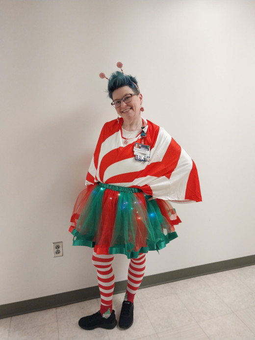 Becca Johnson on 'Red & White: Candy Cane Day!'