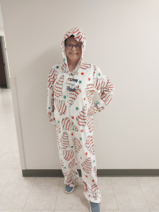 Becca dressed as her favorite Christmas cookie/snack! 
