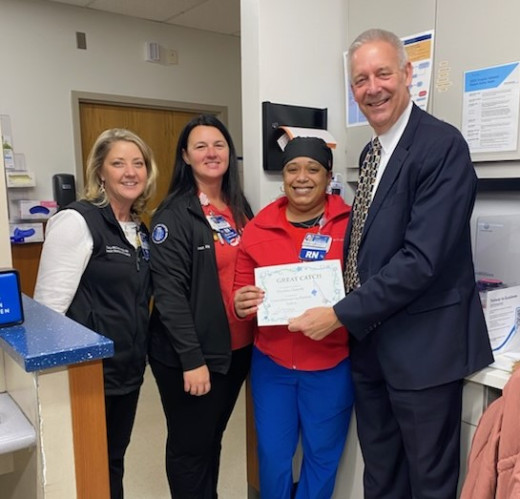 L-R Tracy McCown, Stephanie Hodges, Markeita Gravely, Carl Cline