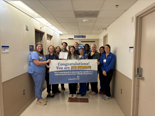 9MICU Team with Unit Director Kayla Frantz and ICU Strong Work Group Members