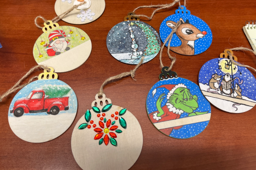 Ornaments by Cardiology Staff and kids!