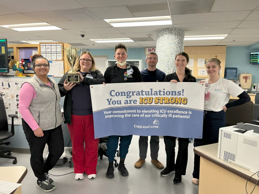 PICU Team Members with ICU Strong Work Group Members