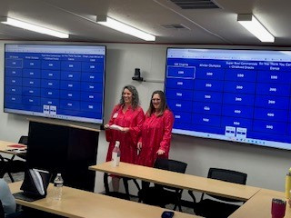 Great Carilion Taubman Cancer Center teambuilding game, led by Megan Conklin and Jenny Shail!
