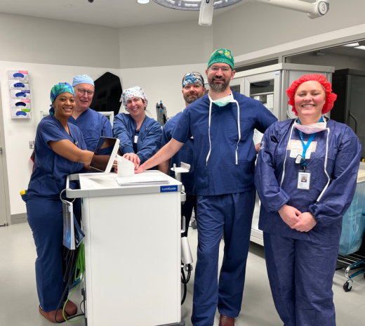 CVI OR team celebrates 1st LumiGuide case in Virginia!